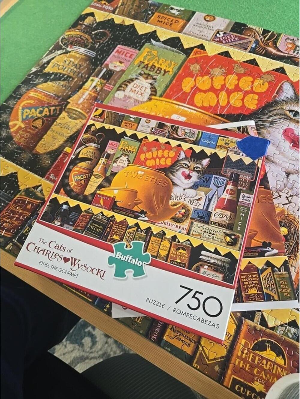 Buffalo Games The Cats of Charles Wysocki Ethel The Gourmet 750 Piece Puzzle